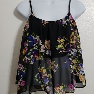 Sheer Floral tank
